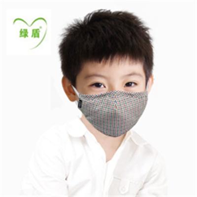 绿盾PM2.5口罩橙格XS码