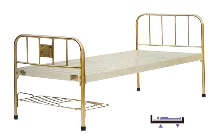 不锈钢管床头平型床  PFK-101