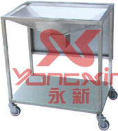 全不锈钢手术冲洗车（不带桶）YXZ-015