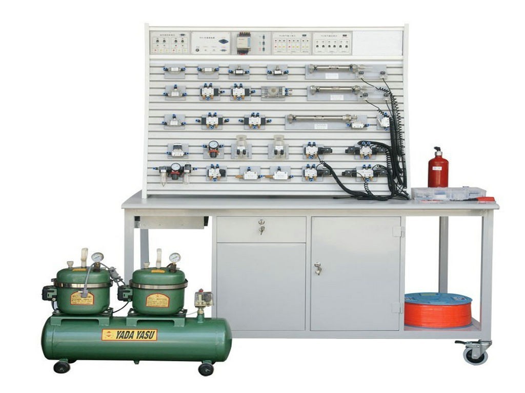气动PLC控制实验装置（铝槽式）双面双套MYYA-19B