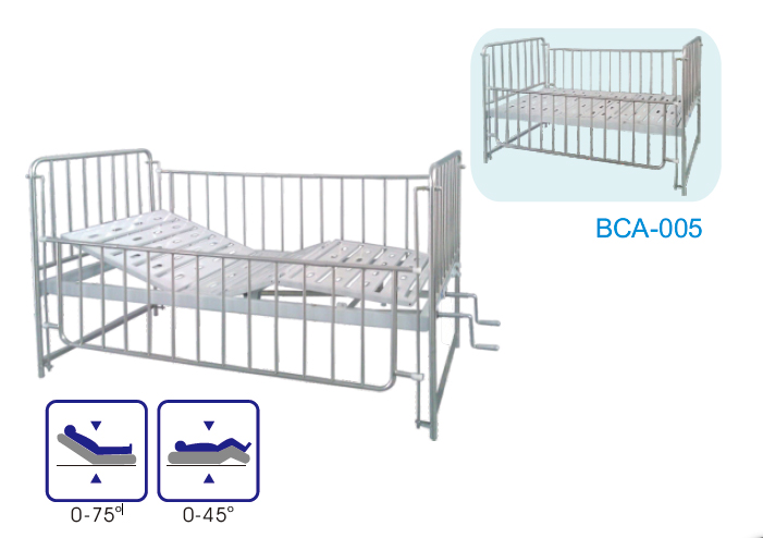 不锈钢高栏儿童床 BCA-004