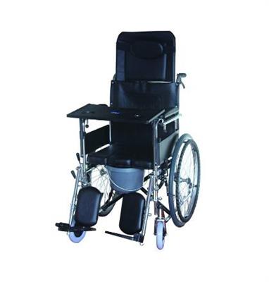 高靠背轮椅(带坐便、可折叠)B-LYI-C