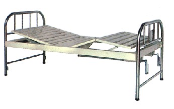不锈钢床头、普钢双摇床 A149