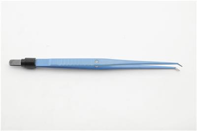 双极电凝镊19.5cm 头宽1.0双极 直形短脚弯带定位