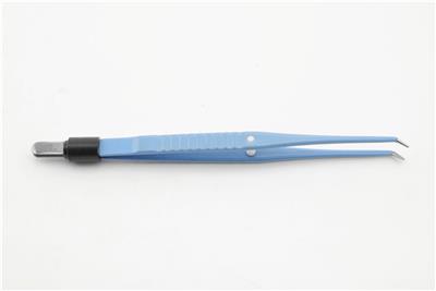 双极电凝镊16.5cm 头宽1.0双极 直形短脚弯带定位