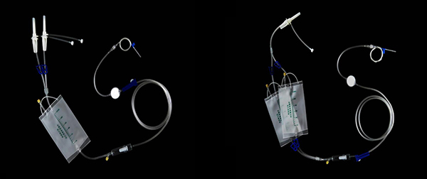 一次性使用止液精密型袋式输液器 带针 ZPFD5.0-A3-J250（自动止液＋双插单袋）