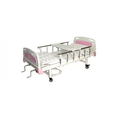 PE床头、铝合金护栏移动双摇床（带餐桌板、鞋盆架） Dx
