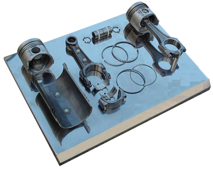 活塞连杆缸套组件解剖模型SBQC-JP060