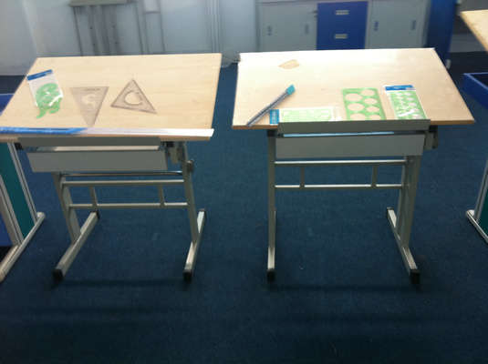 工程制图实训室设备MYGC-3学生桌25cm曲线板