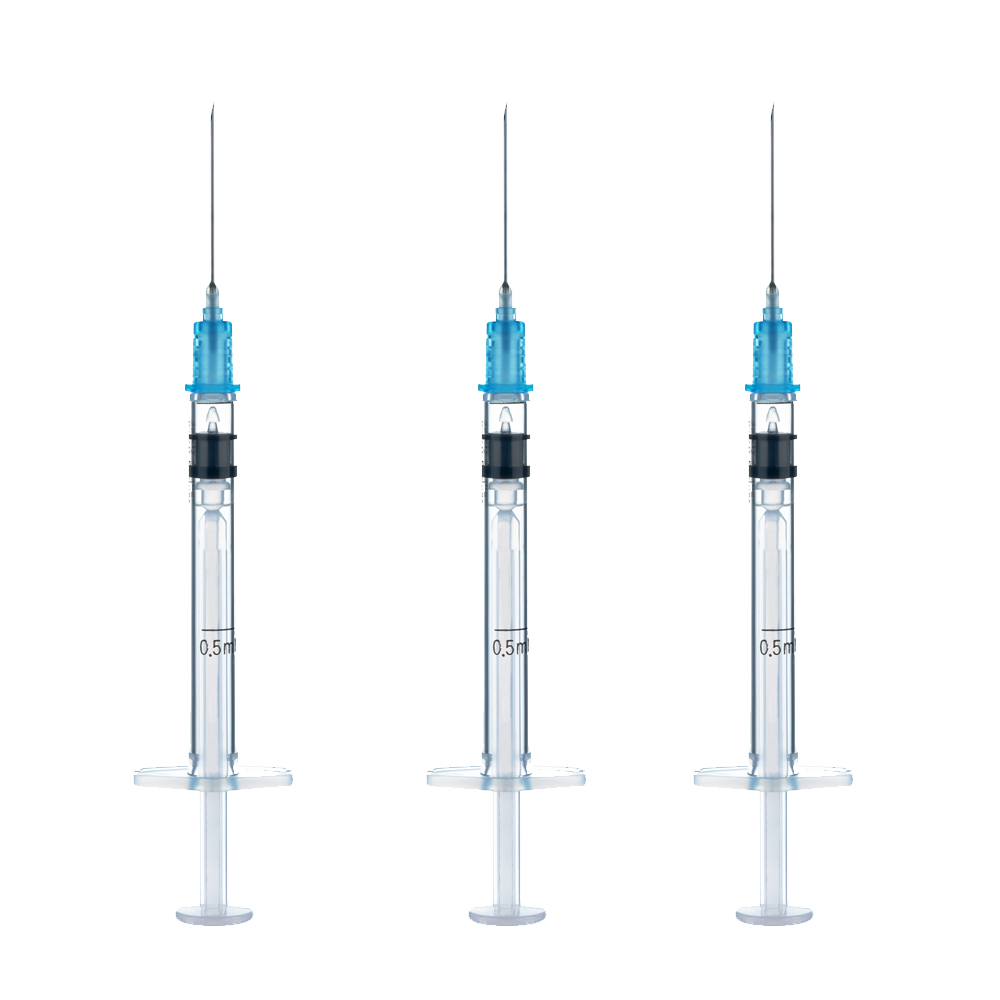一次性使用无菌自毁型固定剂量疫苗注射器（带针）0.5ml